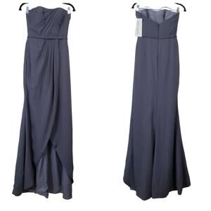 Kleinfeld Gray Bridesmaid Long Dress